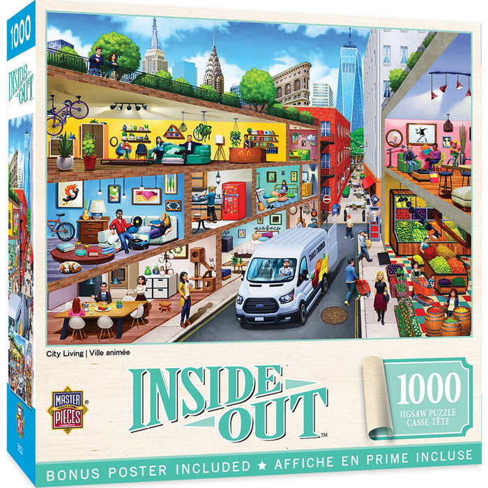 Inside Out - City Living 1000 Piece Jigsaw Puzzle - Just $16.99! Shop now at Retro Gaming of Denver