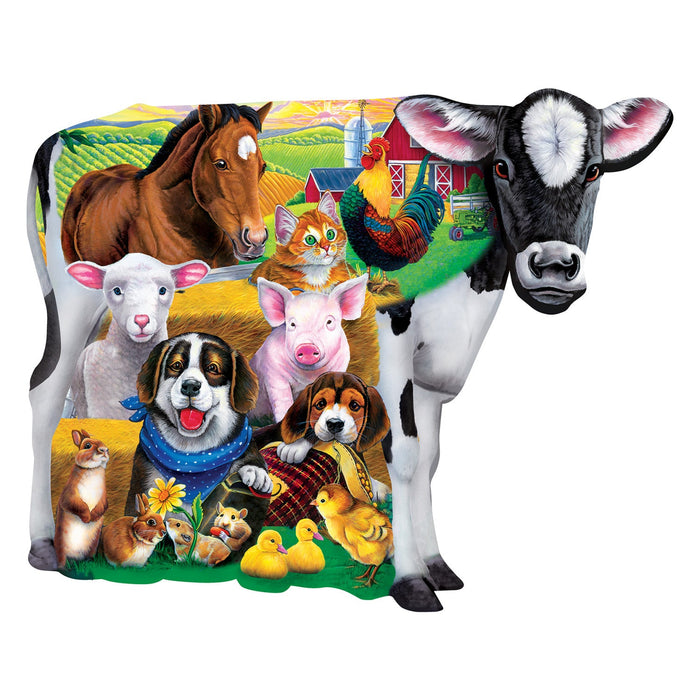 Farm Friends - 100 Piece Shaped Jigsaw Puzzle - Just $12.99! Shop now at Retro Gaming of Denver