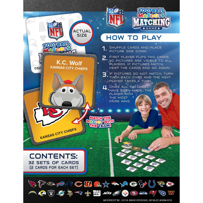 NFL Mascots Matching Game - for just $14.99! 