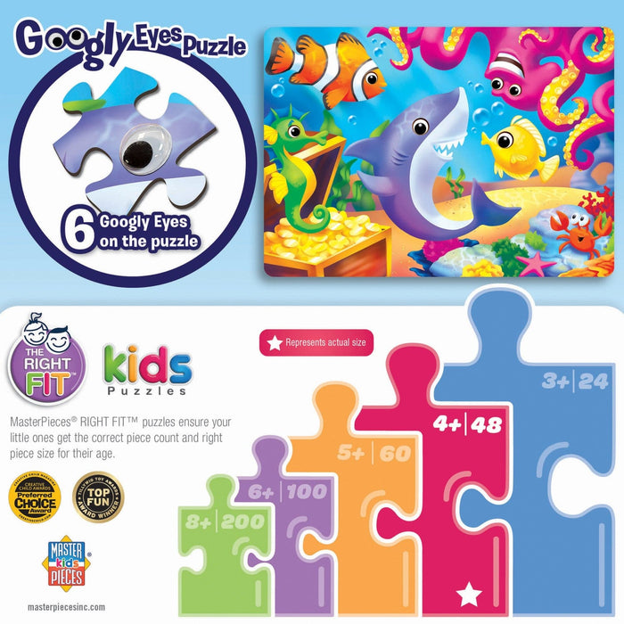 Googly Eyes - Lil Shark & Friends 48 Piece Jigsaw Puzzle - for just $12.99! 