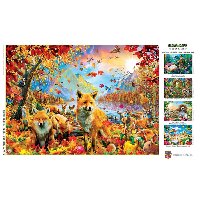 Hidden Images - Foxes and Friends 500 Piece Jigsaw Puzzle - Just $14.99! Shop now at Retro Gaming of Denver