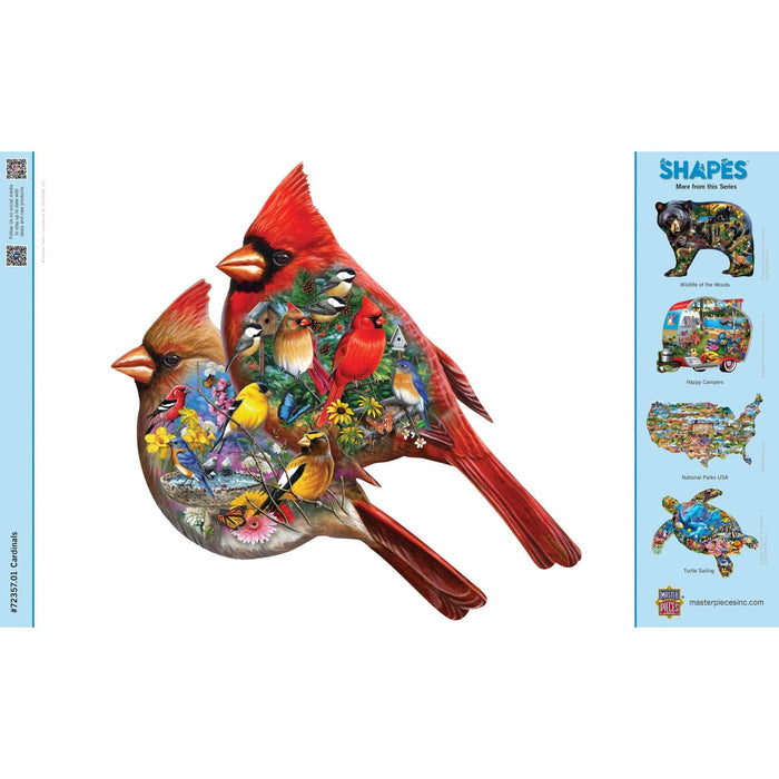 Shapes - Cardinals 1000 Piece Shaped Jigsaw Puzzle - for just $16.99! 