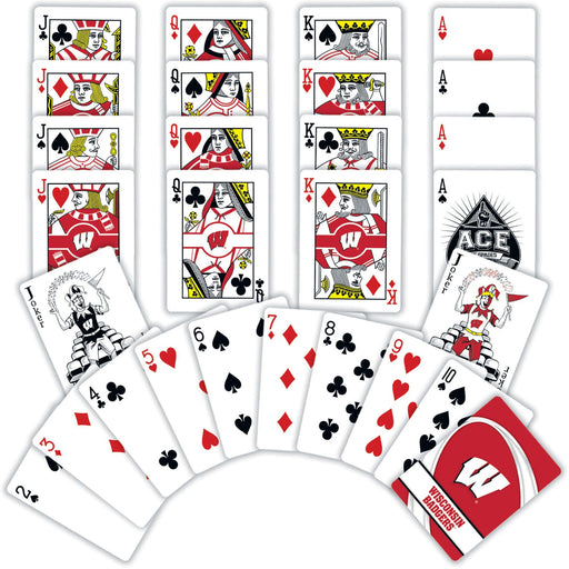 Wisconsin Badgers Playing Cards - 54 Card Deck - Just $6.99! Shop now at Retro Gaming of Denver