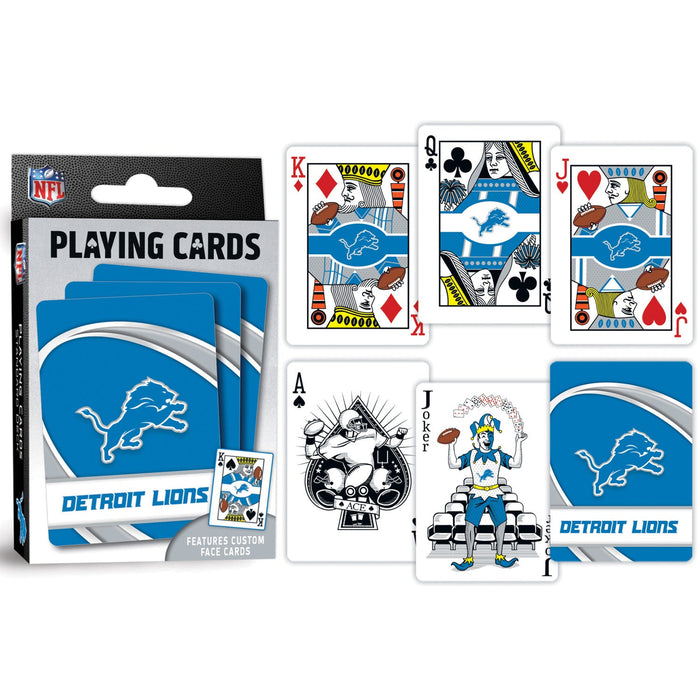 Detroit Lions Playing Cards - 54 Card Deck - Just $6.99! Shop now at Retro Gaming of Denver