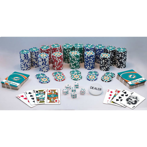 Miami Dolphins 300 Piece Poker Set - for just $124.99! 