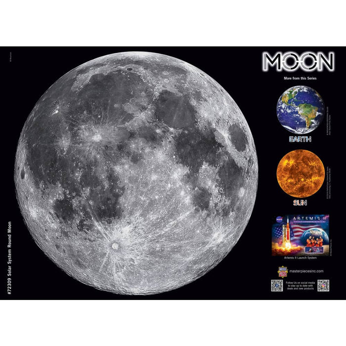 Solar System - The Moon 1000 Piece Round Jigsaw Puzzle - for just $16.99! 
