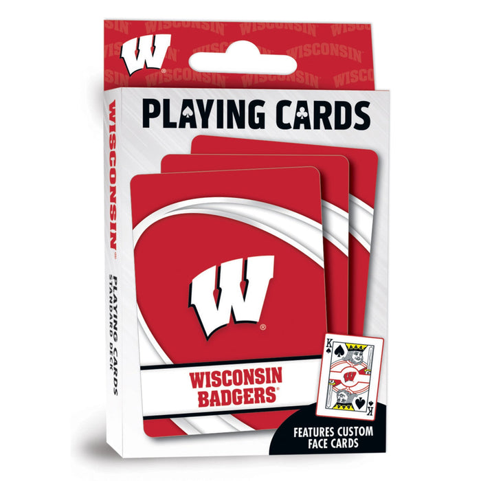 Wisconsin Badgers Playing Cards - 54 Card Deck - Just $6.99! Shop now at Retro Gaming of Denver