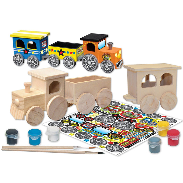 Toy Train Wood Craft & Paint Kit - for just $19.99! 