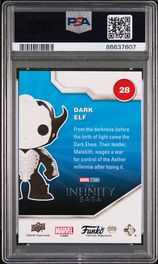 2023 UPPER DECK FUNKO POP MARVEL  DARK ELF  #28  PSA 10 - for just $39! 