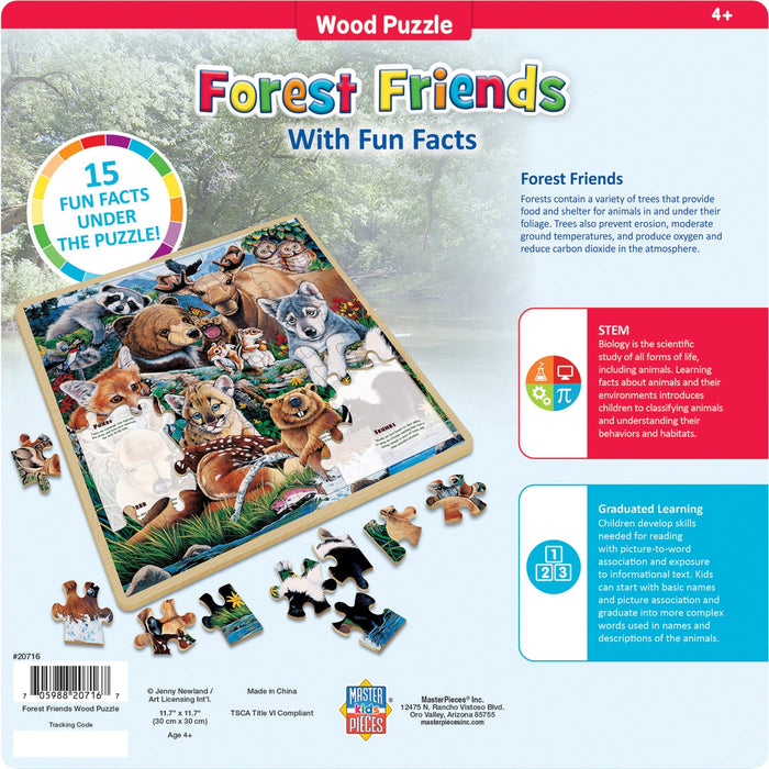 Wood Fun Facts - Forest Friends 48 Piece Wood Jigsaw Puzzle - Just $12.99! Shop now at Retro Gaming of Denver