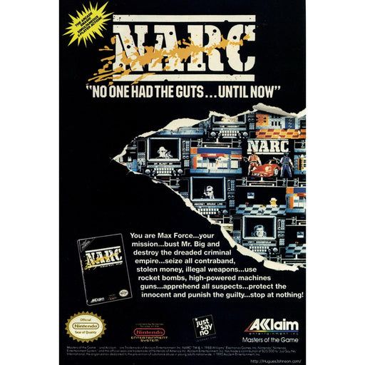 NARC (Nintendo NES) - Just $0! Shop now at Retro Gaming of Denver