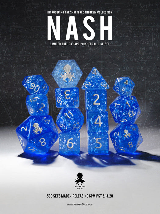 Kraken Dice -Shattered Theorem 14 pc Limited Edition Polyhedral Dice Set - for just $24.99! 
