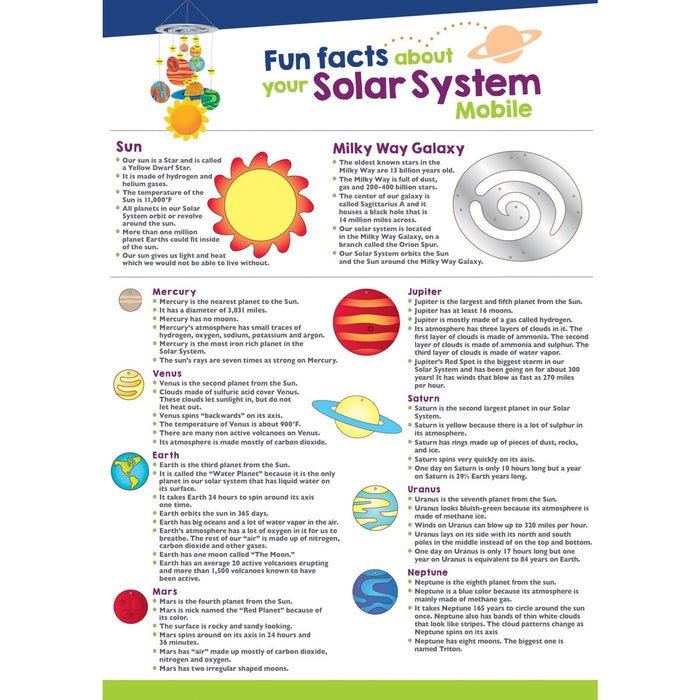 Solar System Mobile Wood Craft & Paint Kit - for just $19.99! 