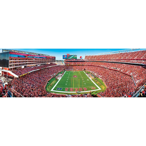 San Francisco 49ers - 1000 Piece Panoramic Jigsaw Puzzle - End View - Just $19.99! Shop now at Retro Gaming of Denver