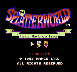 Splatterworld: Rick vs the King of Terror English NES Reproduction Cart - for just $44.99! 