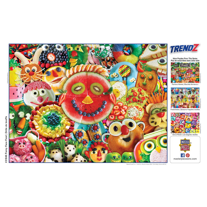 Trendz - Funny Face Food 300 Piece EZ Grip Jigsaw Puzzle - Just $14.99! Shop now at Retro Gaming of Denver