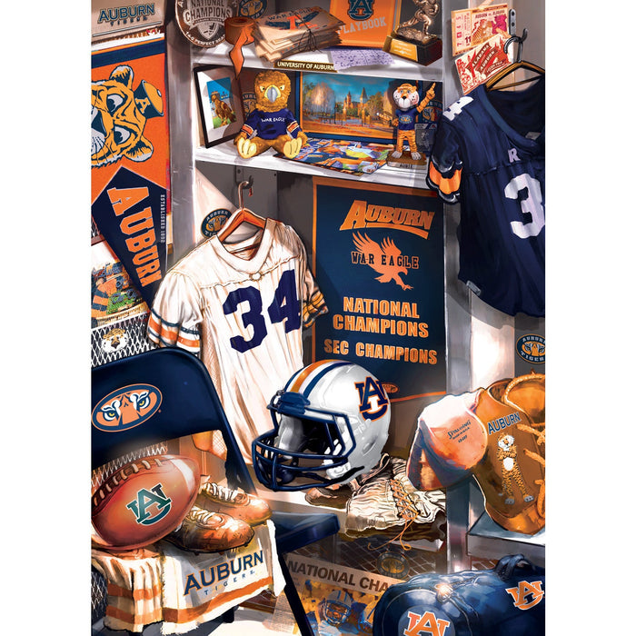 Auburn Tigers - Locker Room 500 Piece Jigsaw Puzzle - Just $16.99! Shop now at Retro Gaming of Denver