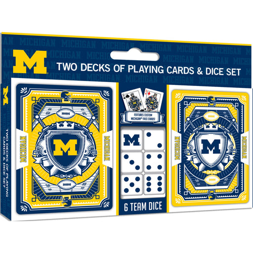 Michigan Wolverines - 2-Pack Playing Cards & Dice Set - Premium Dice & Cards Sets - Just $19.99! Shop now at Retro Gaming of Denver