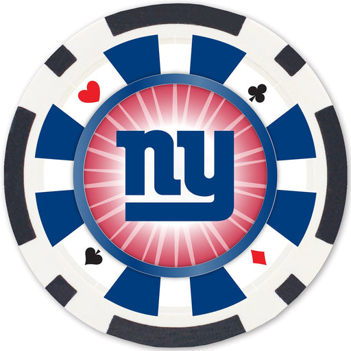 New York Giants 100 Piece Poker Chips - Just $23.99! Shop now at Retro Gaming of Denver