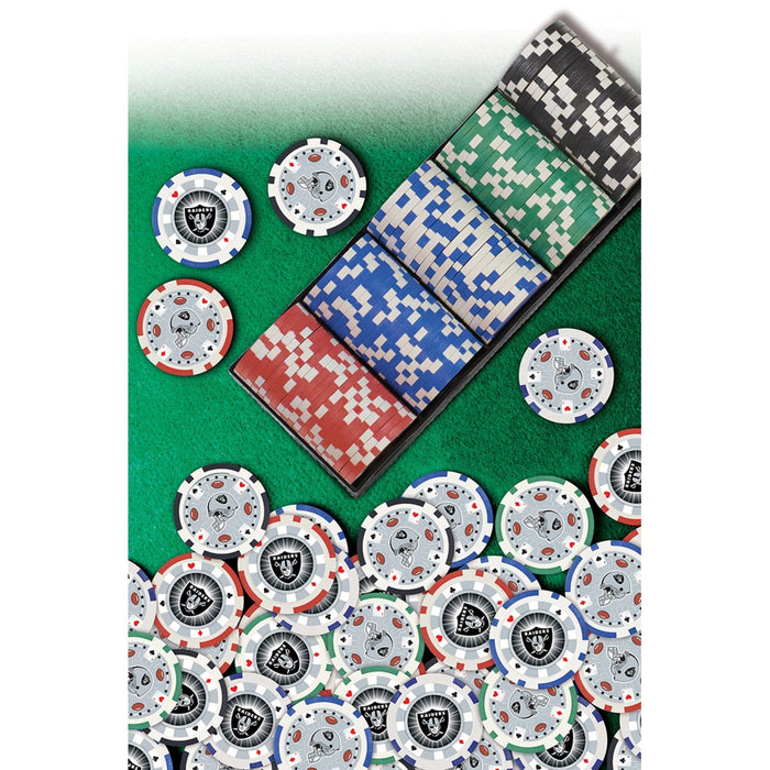 Las Vegas Raiders 100 Piece Poker Chips - for just $9.99! 