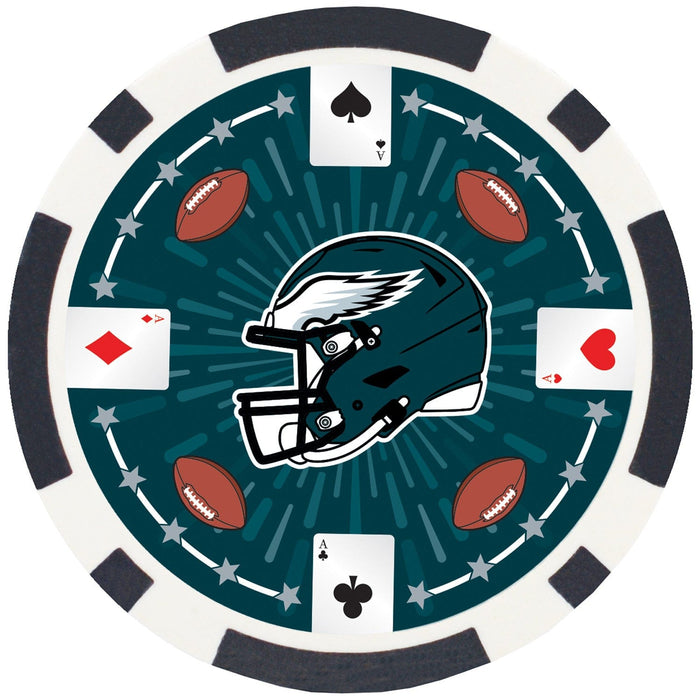 Philadelphia Eagles 100 Piece Poker Chips - for just $29.99! 