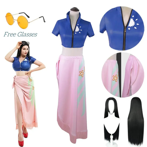 Nico Robin Cosplay Costume – One Piece Top and Skirt Outfit - for just $46.95! 