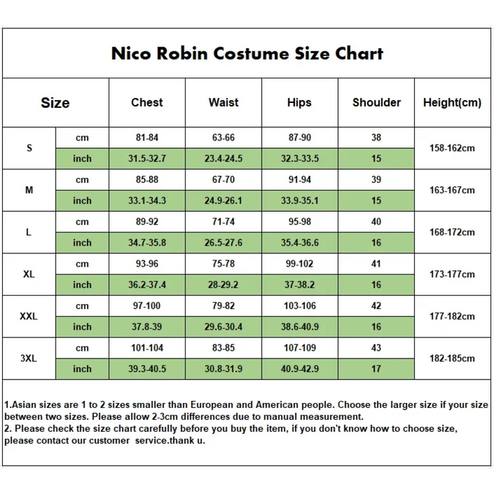 Nico Robin Cosplay Costume – One Piece Top and Skirt Outfit - for just $46.95! 