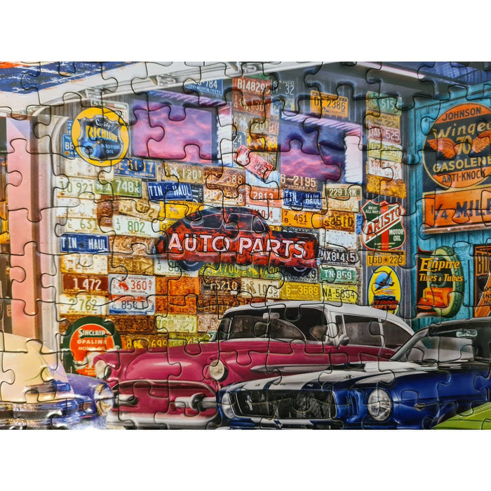 Wheels - Collector's Garage 750 Piece Jigsaw Puzzle - for just $14.99! 