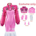 Nikki Alice Cosplay Costume – Pink Bodysuit, Jacket, Wig & Ears Set - for just $61.95! 