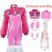 Nikki Alice Cosplay Costume – Pink Bodysuit, Jacket, Wig & Ears Set - for just $61.95! 