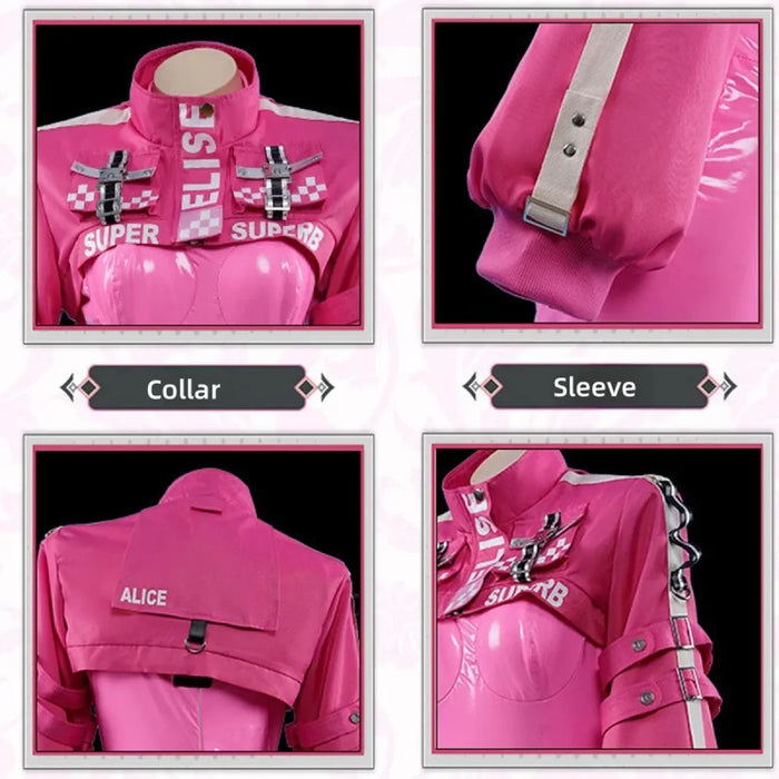 Nikki Alice Cosplay Costume – Pink Bodysuit, Jacket, Wig & Ears Set - for just $61.95! 
