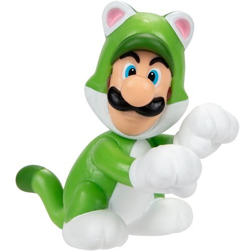 Nintendo Super Mario 2 1/2" Mini-Figure - Cat Luigi - Just $9.68! Shop now at Retro Gaming of Denver