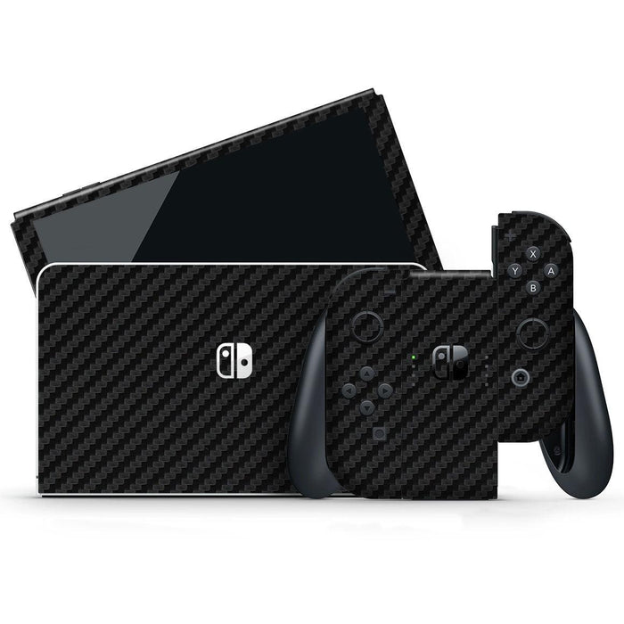 Nintendo Switch OLED Carbon Series Skins - Premium Nintendo Switch OLED - Just $32! Shop now at Retro Gaming of Denver