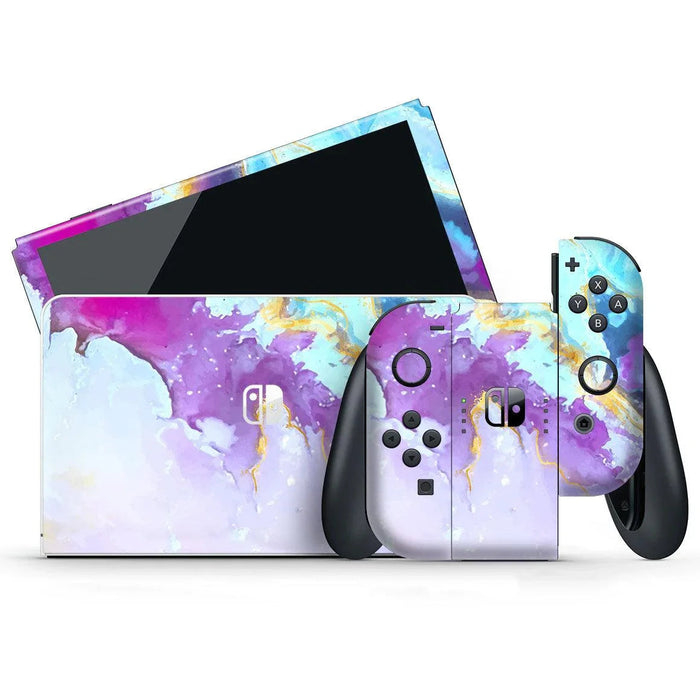 Nintendo Switch OLED Oil Paint Series Skins - for just $25! 