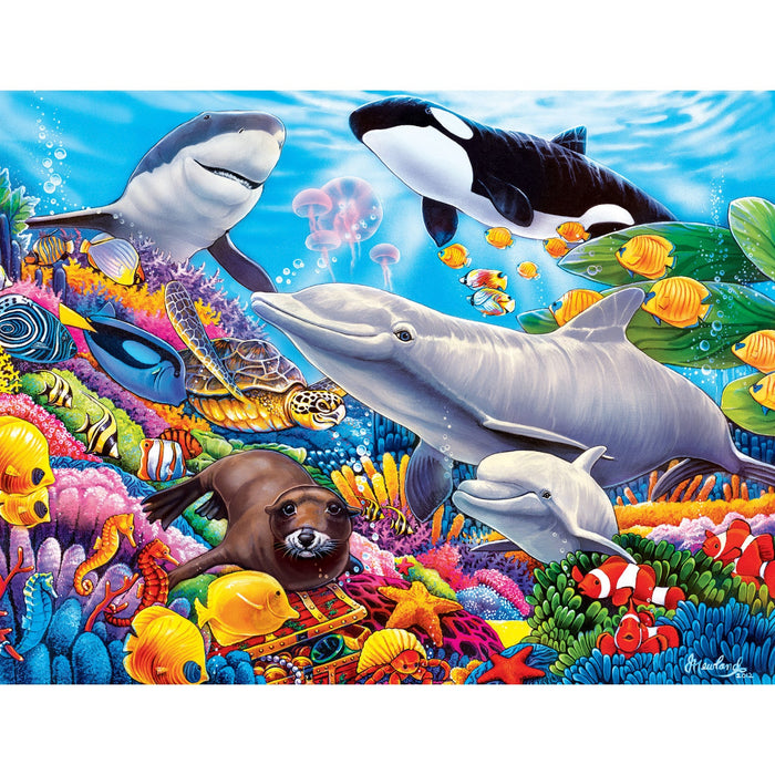 World of Animals - Undersea Friends 100 Piece Jigsaw Puzzle - Just $9.99! Shop now at Retro Gaming of Denver