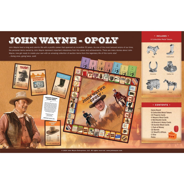 John Wayne Opoly Board Game - for just $29.99! 
