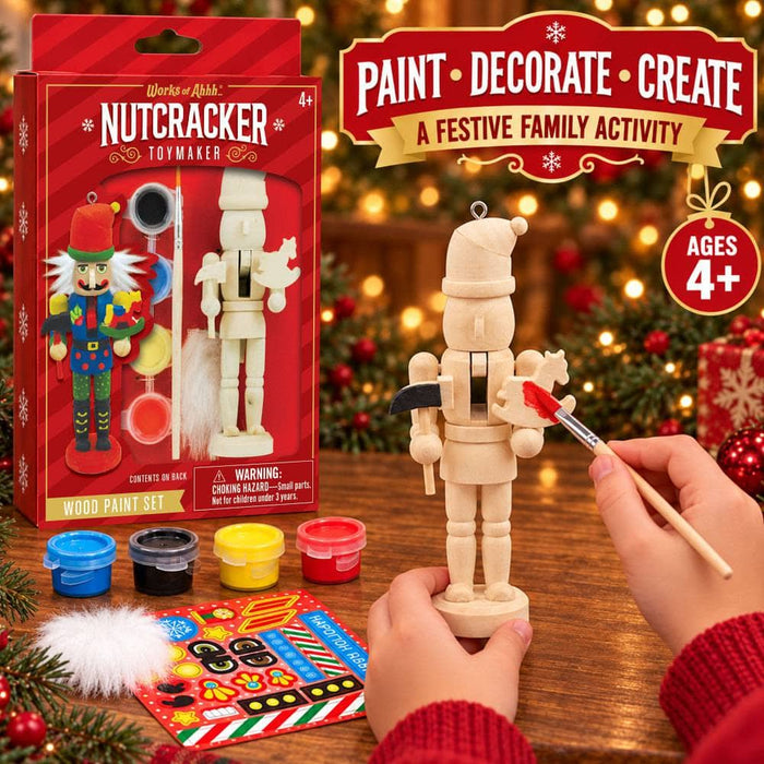 Nutcracker Toymaker Ornament Wood Paint Kit - for just $7.99! 