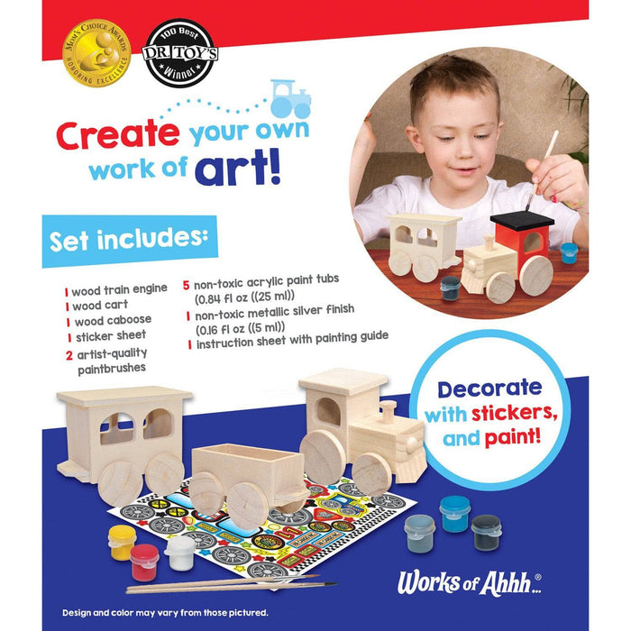 Toy Train Wood Craft & Paint Kit - for just $19.99! 