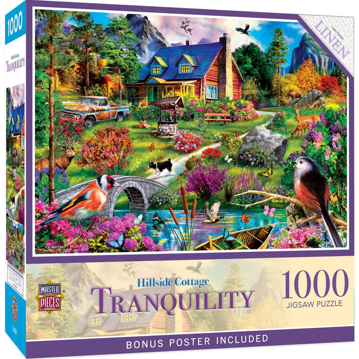 Tranquility - Hillside Cottage 1000 Piece Jigsaw Puzzle - for just $16.99! 