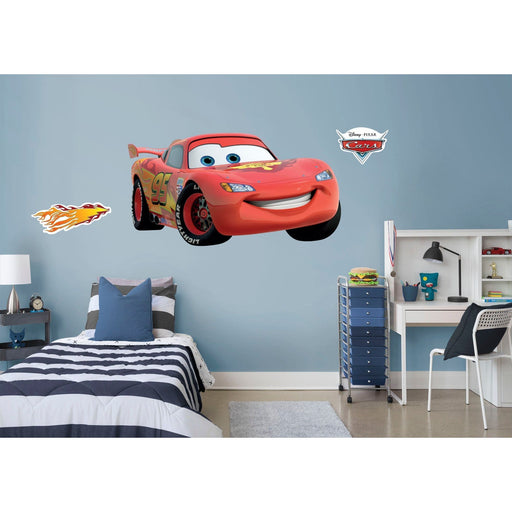 Cars: Lightning McQueen RealBig        - Officially Licensed Disney Removable Wall   Adhesive Decal - Premium Vinyl Die-Cut Character - Just $69.99! Shop now at Retro Gaming of Denver