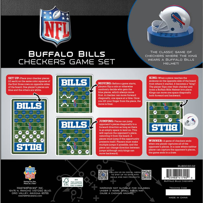 Buffalo Bills Checkers Board Game - for just $19.99! 