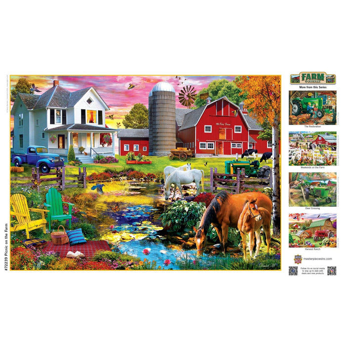 Farm & Country - Picnic on the Farm 1000 Piece Jigsaw Puzzle - for just $16.99! 