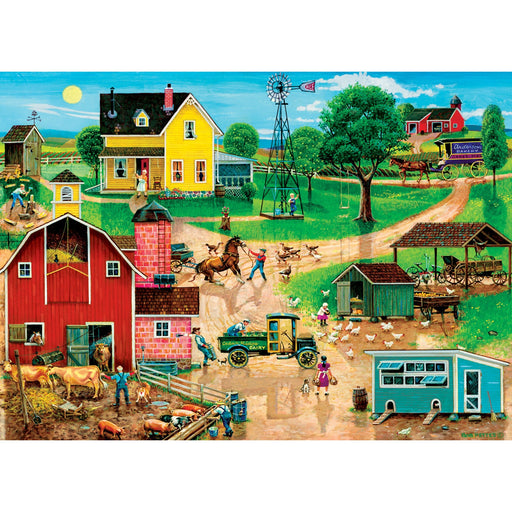 Americana - After the Chores 500 Piece EZ Grip Jigsaw Puzzle - Just $14.99! Shop now at Retro Gaming of Denver
