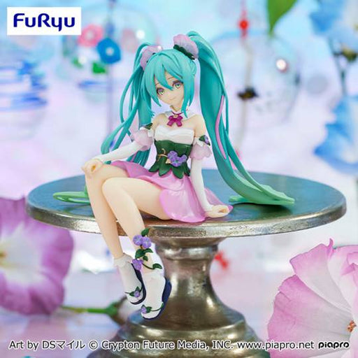 Hatsune Miku Flower Fairy Morning Glory Pink Ver. Figure, 5.9" Perching Figure - Just $34.99! Shop now at Retro Gaming of Denver