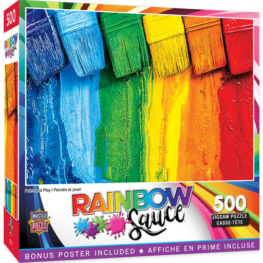 Rainbow Sauce - Paint and Play 500 Piece Jigsaw Puzzle - Just $9.99! Shop now at Retro Gaming of Denver