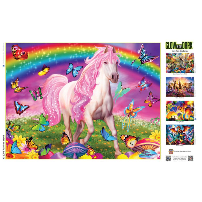 Glow in the Dark - Rainbow World 300 Piece EZ Grip Jigsaw Puzzle - for just $14.99! 