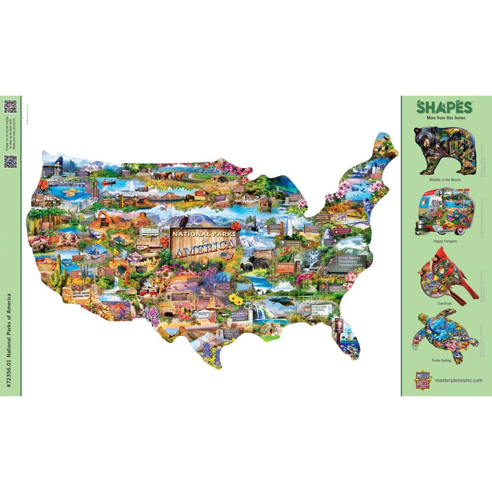 National Parks of America 1000 Piece Shaped Jigsaw Puzzle - for just $16.99! 
