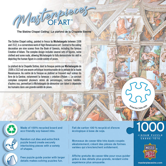 MasterPieces of Art - The Sistine Chapel Ceiling 1000 Piece Jigsaw Puzzle - Just $16.99! Shop now at Retro Gaming of Denver