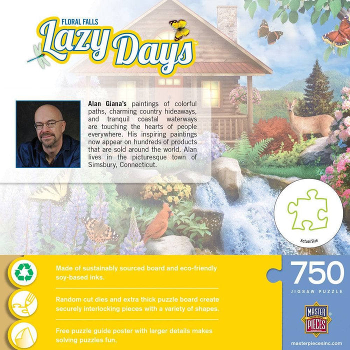 Lazy Days - Floral Falls 750 Piece Jigsaw Puzzle - for just $14.99! 