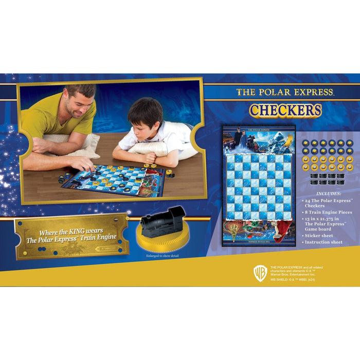 The Polar Express Checkers Board Game - for just $14.99! 